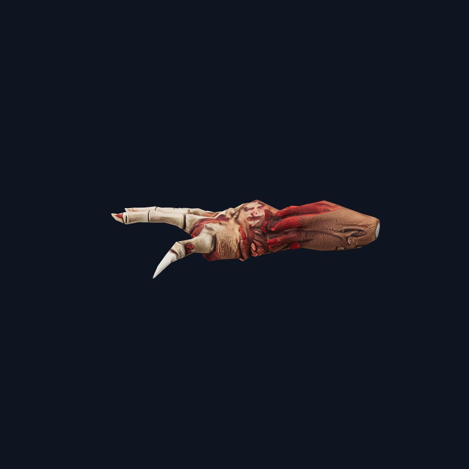 Fantasy Skeletal Claw Hand model pack